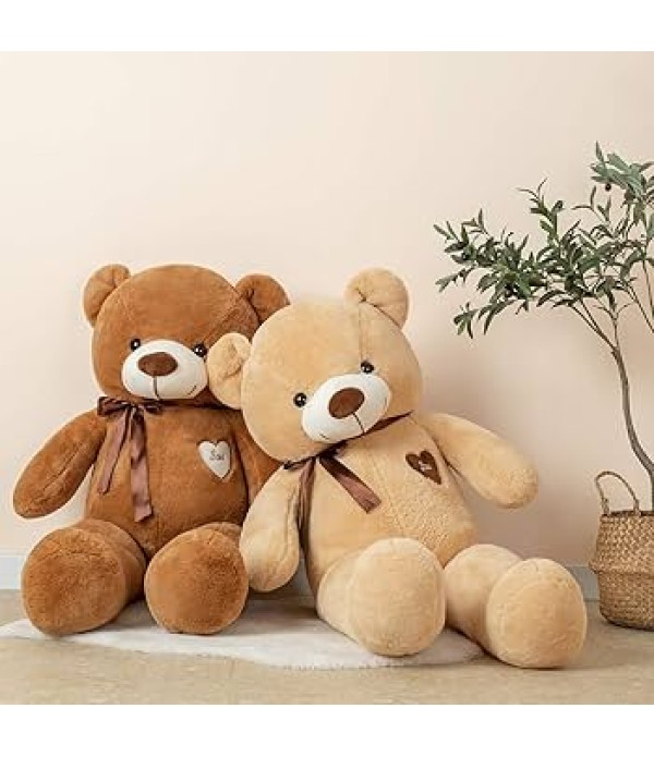 Ribbon teddy 4 feet Broun