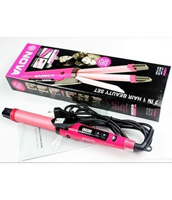 Nova 2 in 1 hair straightener and curler